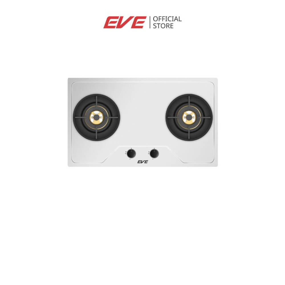 เตาแก๊สฝังสแตนเลส 2 หัว เตาแก๊สแบบฝัง EVE HBS76-2MBFB/SS 76 ซม. สีเงินสเตนเลส